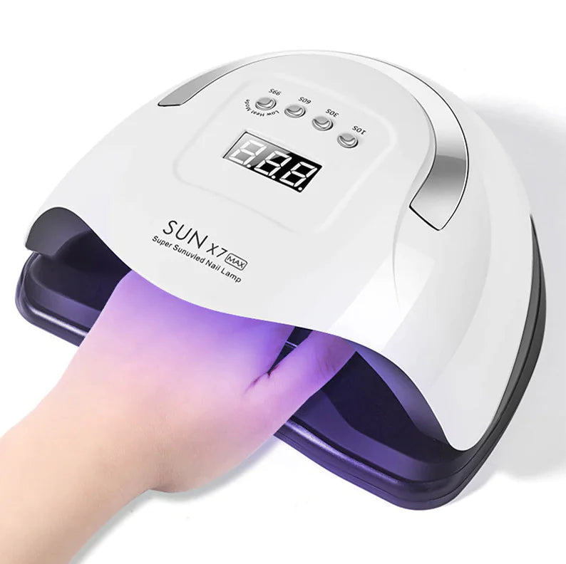 220W Professional UV LED Nail Lamp – Fast Gel Polish Curing Dryer for Home & Salon Use
